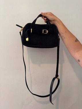 Madewell Mini Suede Belted Satchel Bag